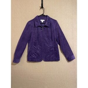 Christopher & Banks Jacket Women's Medium Purple